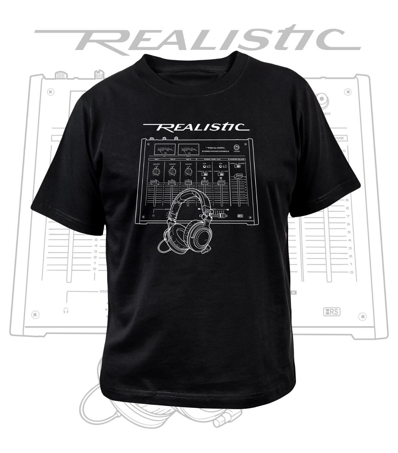Realistic Mixer & Headphones T-Shirt